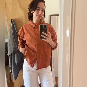 SOLD***Jesse Kamm Alberta Shirt in Clay